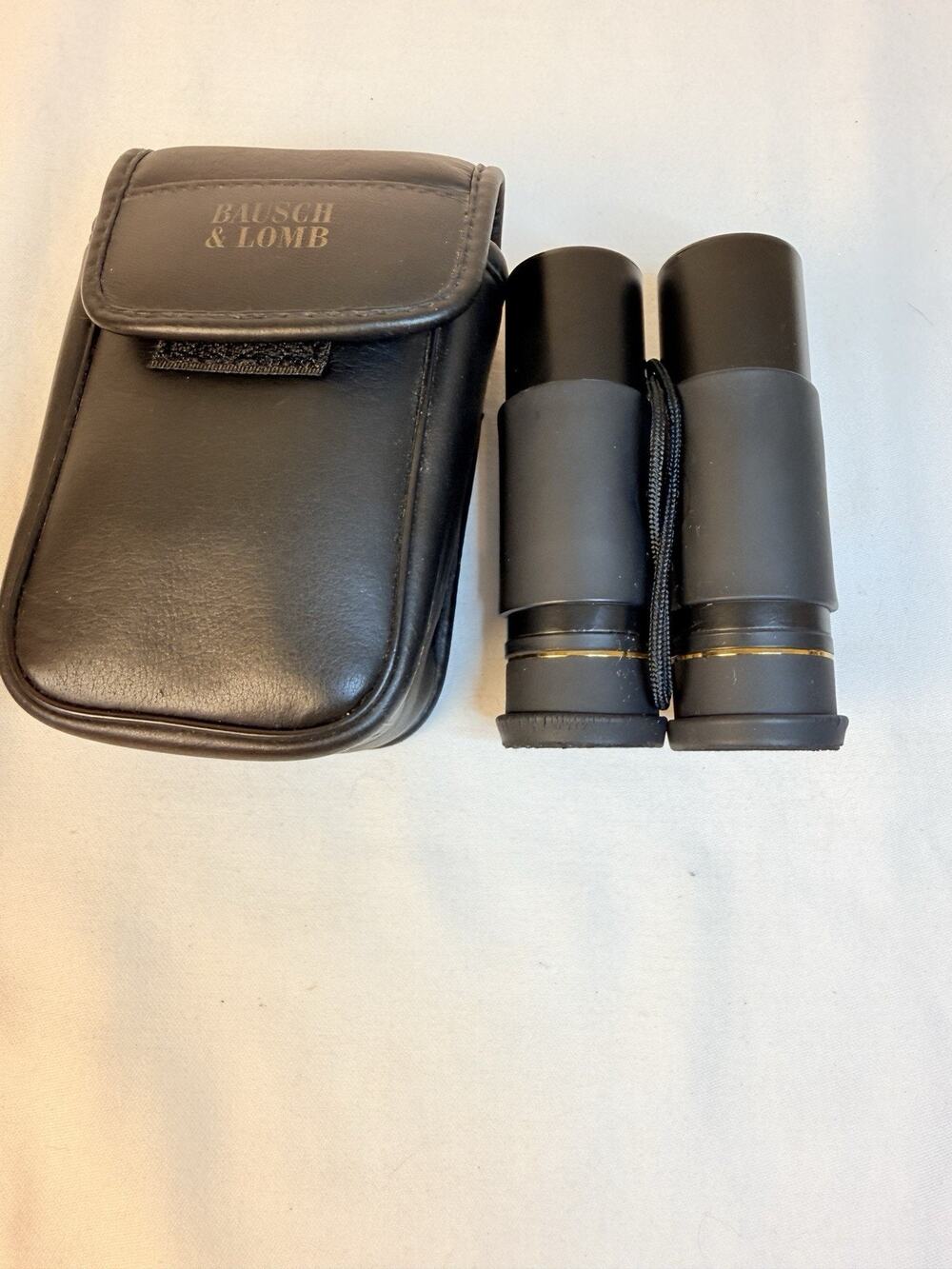 Vtg Bausch & Lomb 12 X 25 Compact Foldable Binoculars with Case Ultra Portable